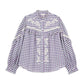 Blouse Noelianne - Blue & Purple Checks