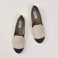Chausson homme laine - beige marine