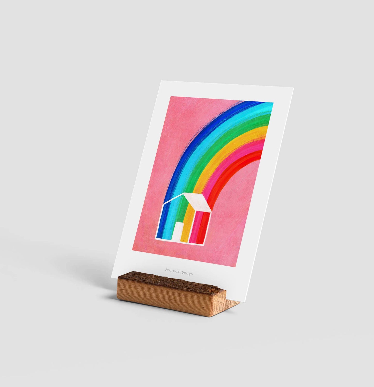 Carte Mini impression d'art Rainbow House