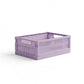 Caisse pliable de rangement - Midi - Lilas