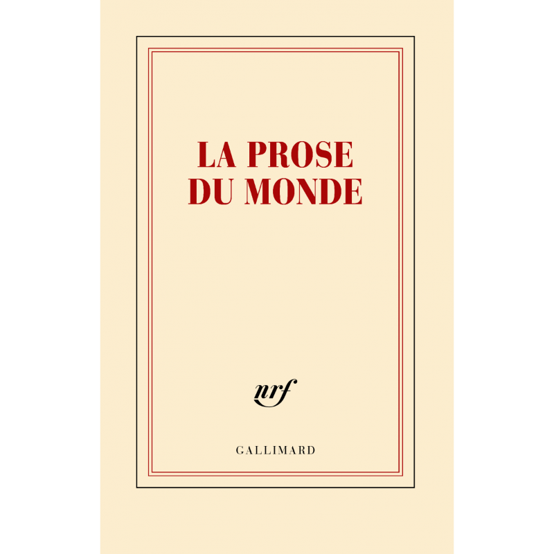 Carnet ligné "La prose du monde"