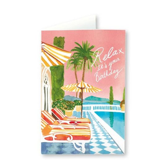 Carte d'anniversaire Relax Quartier Libre