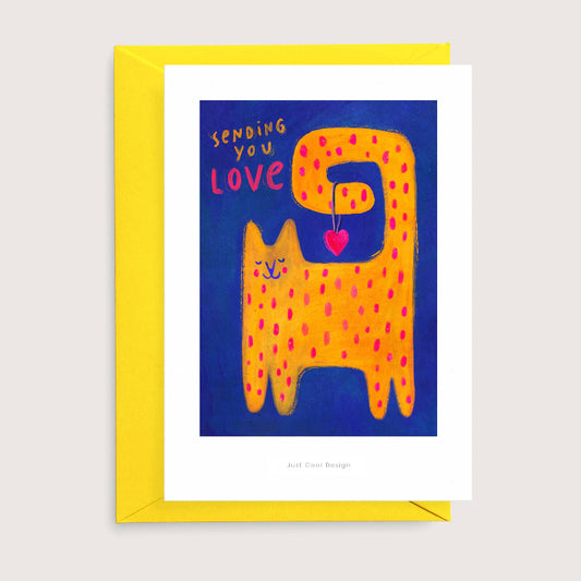 Carte Mini-impression d'art Sending you love