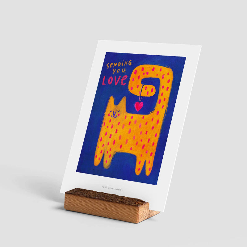 Carte Mini-impression d'art Sending you love