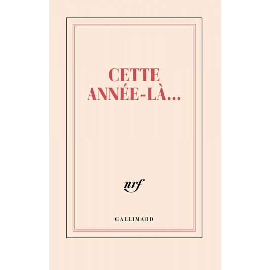 Carnet ligné "Cette année-là"