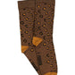 Chaussettes Georgette Léopard Marron