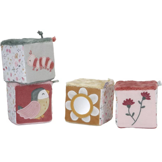 Cubes d'activités en tissu - Flowers & Butterflies