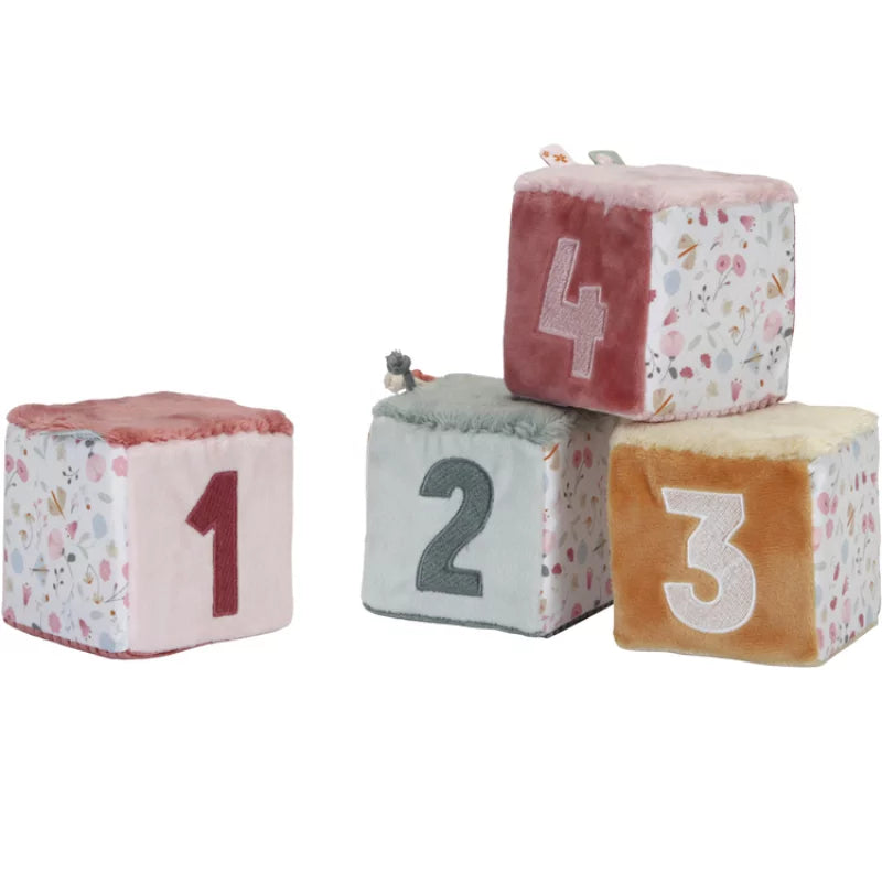 Cubes d'activités en tissu - Flowers & Butterflies