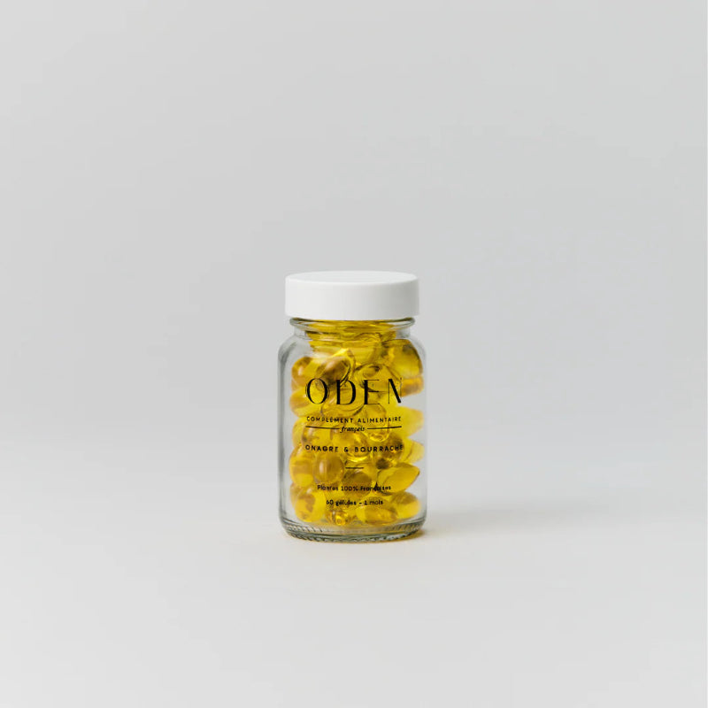 Gélules Onagre Bourrache - Cure peau, cheveux & ongles - Oden