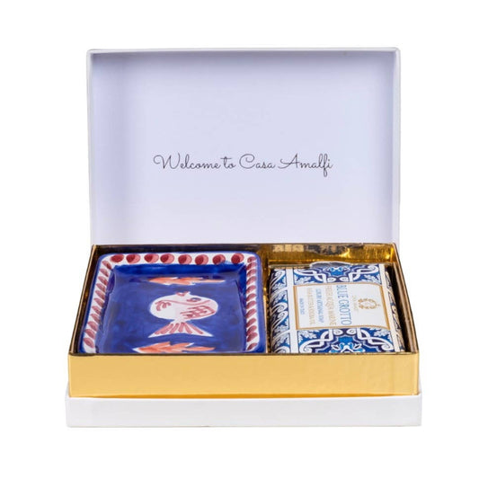 Coffret de luxe blanc et or