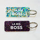 LA BIG BOSS Porte-clés à paillettes