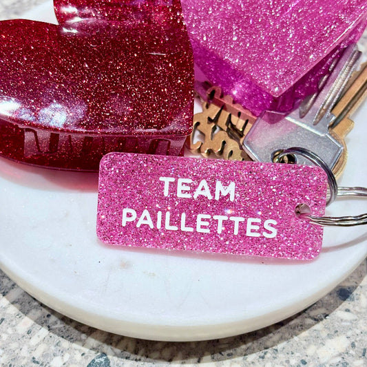 TEAM PAILLETTES  Porte-clés à paillettes