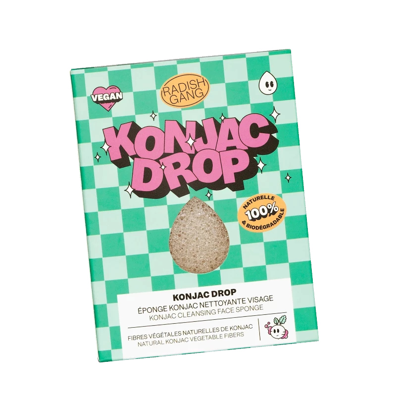 Éponge Konjac visage - KONJAC DROP PURE