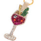 Porte-clés/Charme de sac PINK FIZZ
