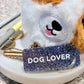 DOG LOVER Porte-clés à paillettes