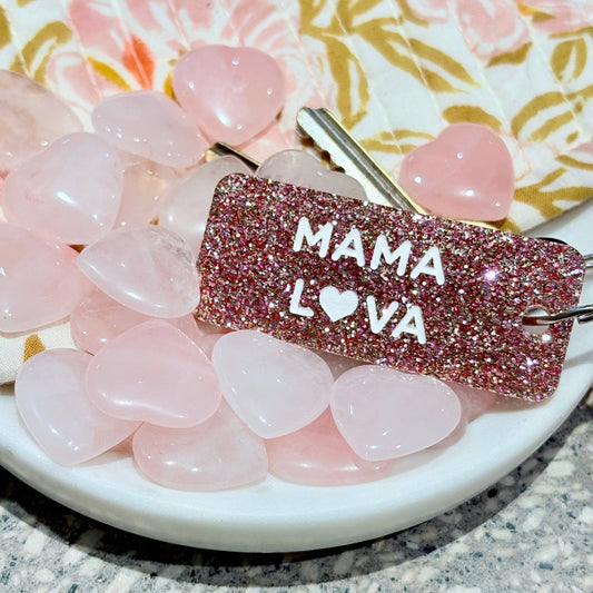 MAMA LOVA ♡ Porte-clés à paillettes