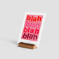 Carte Mini impression d'art Blah Blah Blah