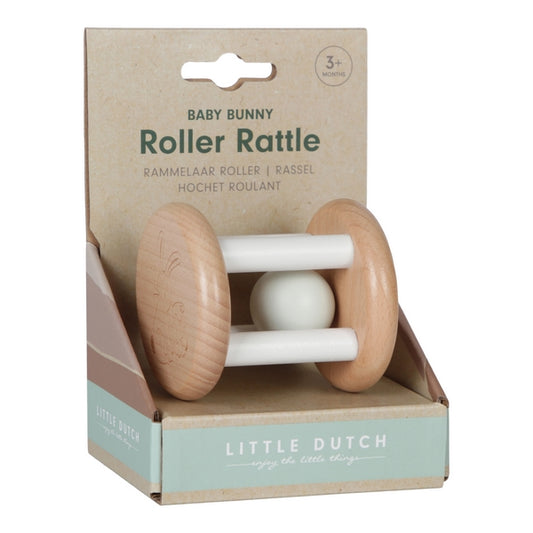 Hochet roulant en bois - baby Bunny