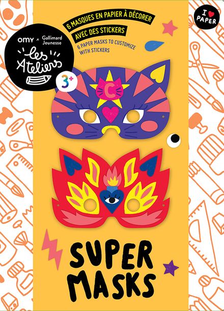 Les Ateliers Omy -Super Masks - 6 masques à créer