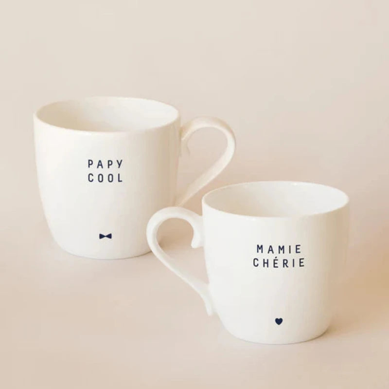 Mug Papy Cool en porcelaine fine