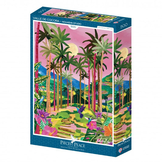Puzzle 500 pièces Vallée de Cocora de Nolwen Studio