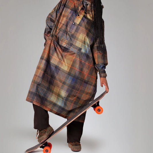 Poncho de pluie imperméable - Tartan