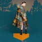 Poncho de pluie imperméable - Tartan