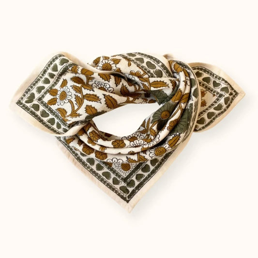 Foulard Manika - Coeur - Macadamia