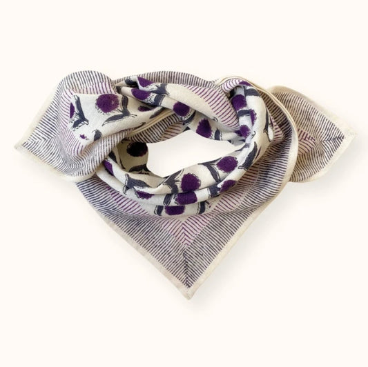 Foulard Manika - Lotus - Orage