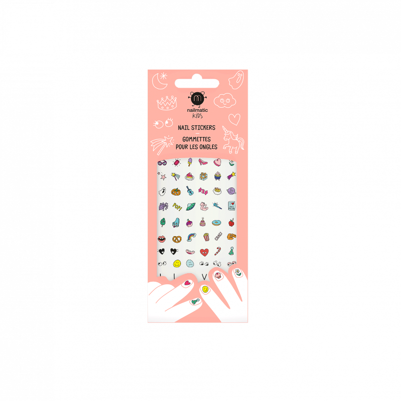 Stickers ongles (72 gommettes)
