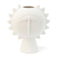 Vase aux teintes naturelles en forme de tête de lion très solaire