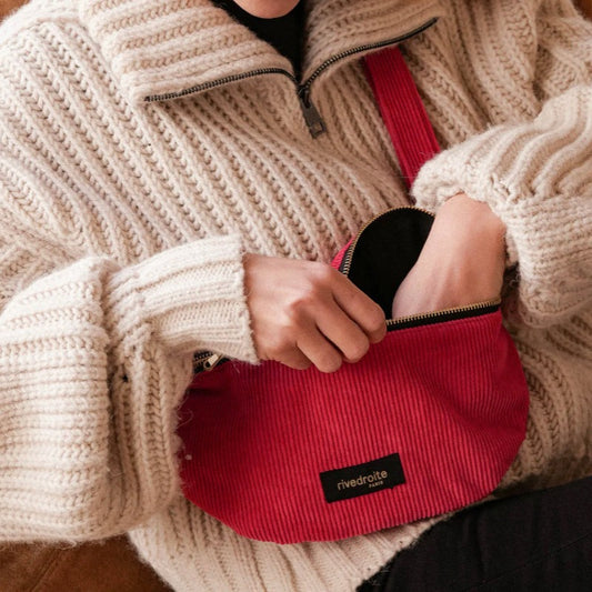 Sac Banane Custine - Velours upcyclé