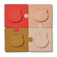 Puzzle Bodil Liewood, vue d'une face, surface des pièces avec différentes textures.
