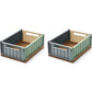 Caisse Weston Liewood disponible en 2 tailles S ou M, lot de 2. Coloris Sea Blue multi mix