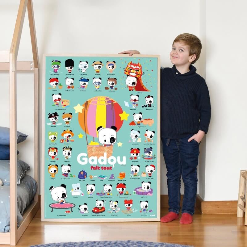 Joue avec Gadou - 43 stickers repositionnables
