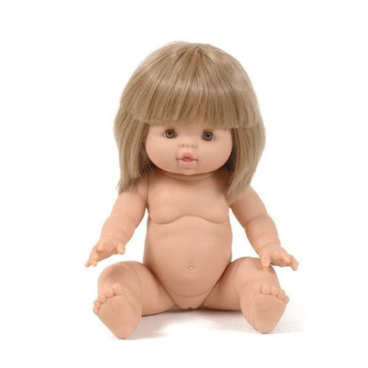 poupée paola reina distribuée par Minikane. Poupée avec cheveux de type européen aux yeux marrons et aux cheveux blonds