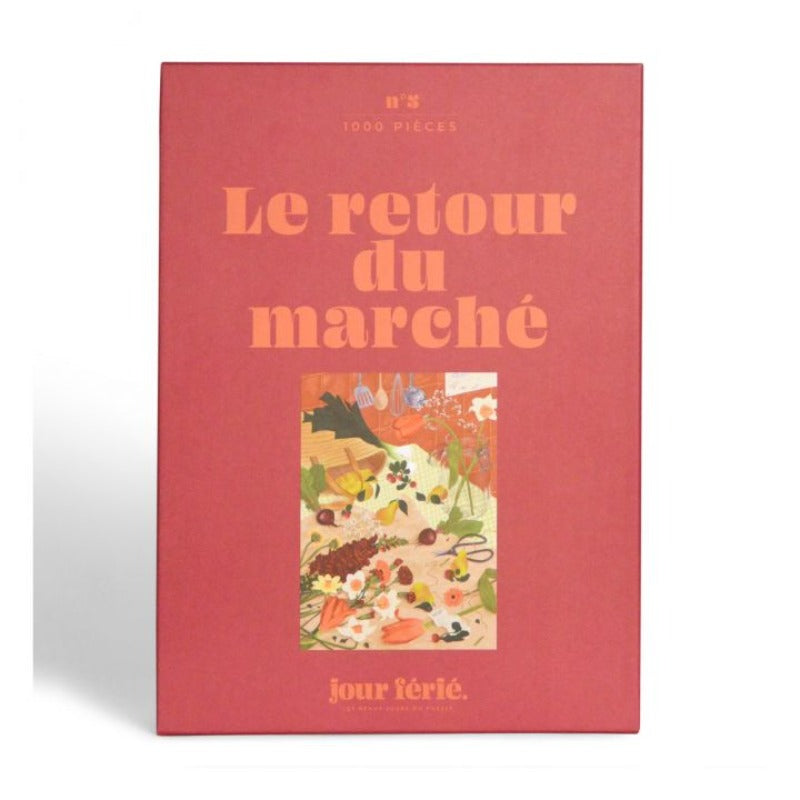Puzzle Le retour du marché de la Marque Jour férié. Puzzle de 1000 pièces, fabrication française, éco-concu.
