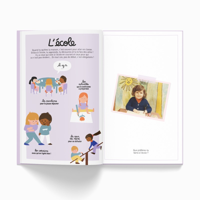 Un tout nouvel imagier pour les tout-petits pour expliquer la diversité.  Une vraie ouverture sur le monde qui les entoure.  Au fil des pages, votre enfant va s'apercevoir qu’il y a d’autres styles de maisons que la sienne, découvrir que les repas peuvent être super variés, qu’il y a une infinité de possibilités pour  choisir ses vêtements... Chaque thème est personnalisable en y ajoutant une photo de son univers à lui !