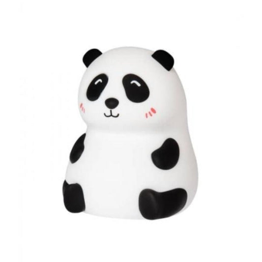 Veilleuse rechargeable représentant un panda en silicone blanc et souple de la marque Little L.
